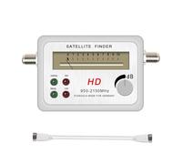 New Sat Finder TV HD Satellite Digital Signal Meter Receptor For Dish LNB Direc Amplifier Satfinder(Added White cable)