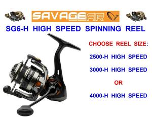NEW SAVAGE GEAR SG6-H HIGH SPEED SPINNING REEL FOR SG2 SG4 SG5 SG8 SPINNING ROD