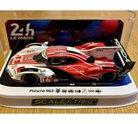 NEW Scalextric C4593 Porsche 963 24hrs Le Mans 2024 4th Place Red No. 6 DPR Car