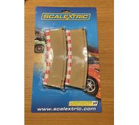 Scalextrix Extension Track Single Lane Radius 3 Curve Outer Borders 22.5 4 Pack