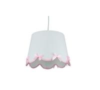 New Scalloped Bow Lamp Shade, Softly Diffuses Light, Add A Touch of Elegance to Any Room, Brings Timeless Charm to Your Lighting Setup, Ideal for Table Or Floor Lamps - White