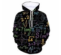 New Science Formula Math 3D Print Hoodies Men Women Funny Hooded Sweatshirts Oversized Pullovers Tracksuit Tops Man Clothing-XXL