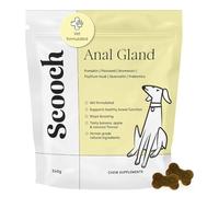 NEW Scooch Anal Gland Dog Supplement | Stop Scooting & Fishy Odour | Boosts Gut Health & Digestion | Human Grade | Vet-Formulated | Zero Nasties | Natural | Plant Based | Tasty Chews | Approx 60 Chews