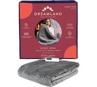 Dreamland Herringbone Pattern Emerald Heated Throw