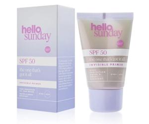 NEW SEALED HELLO SUNDAY The One That's Got It All Invisible Primer SPF50 50ml