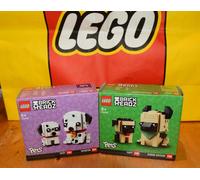 New Sealed Lego Brick Headz Pets 40479 Dalmation + 40480 German Shepherd Retired