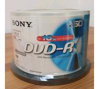 New Sealed SONY DVD-R 4.7GB 120 Min 16X Blank Media Disc 50 Pack 50DMR47BSP UK