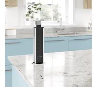 New Sensio Power Pod E Pop up Kitchen Worktop Sockets Plug with USB (Stainless Steel)