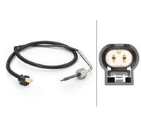 HELLA 6PT 014 494-211 Sensor, exhaust gas temperature - 2-pin connector - Bolted - Cable: 660mm