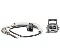 Hella Exhaust Gas Temperature Sensor 6PT 014 495-111 2-pin connector Bolted 430mm cable