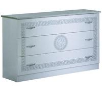 New Serena White Italian 3 Drawer Dresser