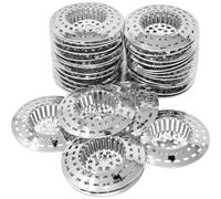 New Set of 100 Sink Strainer Large Chrome Plastic Kitchen Replacement