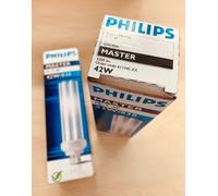 2x 42W Philips Low Energy GX24Q-4 4 pin 4000K Lamp Cool White 840 Light Bulb PLL