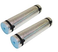 New Set of 2 x 180cm Camping Yoga Roll Eva Foil Foam backed Sleeping Mat Mattress Tent Festival Exercise 5mm