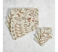 New Set of 8 Woodland Animal Cork Back Placemats & Coasters - 4 Heat Resistant Cork Back Placemats & 4 Matching Drink Coasters - Rustic Forest Wildlife Design-M56