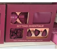 New Setting Essentials Pouch with Powder, Sponges & Scrunchies, Keep Your Beauty Organised, A Handy Addition to Your Everyday Makeup and Beauty Routine.