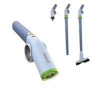 NEW Shark BlastBoss - All-in-one Air Jet System with BlastBroom, Precision Nozzle, Extension Rod, Indoor/Outdoor Cleaning, 0-190MPH, Wireless Hand Blower, Rechargeable, Sky, AB2111BL