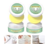 New Shoe Cleaner, White Trainer Cleaner, with Sponge Eraser, Cleaning and Stain Removal Cream, for Removing Stains and Dirt, for White Shoes, Leather, Knit, Boots, Canvas, Fabric, Tennis, Suede (2PCS)