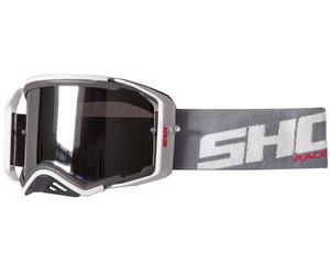 NEW SHOT LITE MOTOCROSS MX ENDURO OFF ROAD PROSPECT VISION GOGGLE GREY WHITE