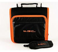 New Shoulder Carry Case Bag for the DB POWER 9.5" Portable DVD Player by TGC ® (Jet Black w/Hot Orange Trim)