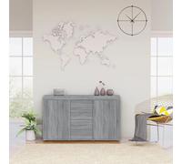 vidaXL Sideboard Grey Sonoma 120x36x69 cm Engineered Wood, Grey