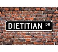 New Sign 4x16 inches Dietitian Dietitian Gift Dietitian Sign Gift for Dietitian Meal Planner Kitchen Worker Metal Street Sign