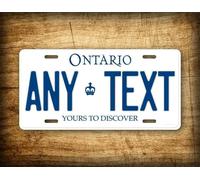 New Sign canadian personalized license plate customized ontario canada metal ca 6x12 inches License Plate Sign