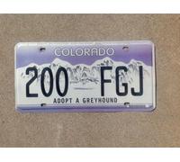 New Sign colorado adopt a greyhound license plate 6x12 inches License Plate Sign
