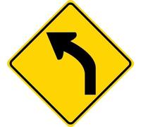 New Sign CURVE LEFT Road Warning Street Sign 12x12 inchs road sign