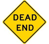 New Sign DEAD END Road Street Warning Traffic Sign 12x12 inchs road sign