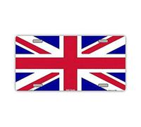 New Sign license plate metal vanity cover british flag union jack united kingdom 6x12 inches License Plate Sign