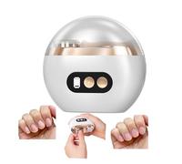 New Silent Electric Nail Trimmer with Safe Design and Built-in Debris Collector. Features 3 Modes Suitable for the Elderly, Adults, and Infants, Meeting the Whole Family's Nail Care Needs. (White)