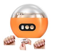 New Silent Electric Nail Trimmer with Safe Design and Built-in Debris Collector. Features 3 Modes Suitable for the Elderly, Adults, and Infants, Meeting the Whole Family's Nail Care Needs. (Orange)