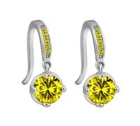New Silver Earrings Female Japanese Korean Temperament Earrings Water Drop Earrings Hundred With Jewellery Ear Hanging Ear Hooks K Earrings (C, One Size)