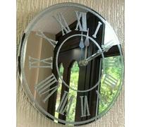 New Silver Glitter Wall Clock - Modern Roman Numeral Design Decorative Wall Clock for Home Décor - Stylish & Elegant Timepiece for Living Room, Bedroom, Kitchen, or Office B-20