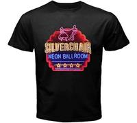 New Silverchair Neon Ballroom Rock Band Unisex 100% Cotton Short-Sleeve T-Shirts Black M