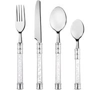 New Simply Everyday Bubble Stainless Steel Cutlery Set 16pc - Clear, for A Special Occasion Or Tucking Into Your Mid-Week Dinner,
