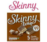 New Skinny Whip Snack Bars Less Than 99 Calories 5 Variations Multi-Pack (Double Chocolate, 2 Boxes)