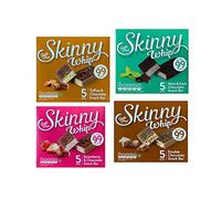 New Skinny Whip Snack bars less than 99 Calories 5 Variations Multi-Pack (Mixed (Equally), 12 Boxes)