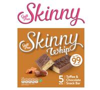 New Skinny Whip Snack bars less than 99 Calories 5 Variations Multi-Pack (Toffee & Chocolate, 1 Box)