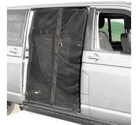 New Sliding Door Magnetic Fly Screen,Midge Net,Camper Van Car Awning,Black Mesh Mosquito Net Sun Protector,Van Curtains,Mosquito Nets,for T5 T6 T4 Caravan Motorhome Camper Side Door Sales (190*150cm)