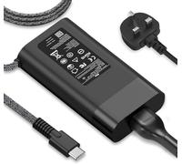 New Slim 65W 45W USB C Laptop Charger Compatible with HP Elitebook,Envy,Spectre,Envy X360,Spectre X360,Chromebook,ProBook,Travel Type C notebook Power Supply Adapter,include Braided Power Cord