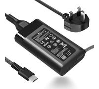 New Slim 65W USB C Laptop Charger Compatible with HP Spectre X360, Envy, EliteBook, Chromebook, Elite X2, ZBook Replacement Type C AC Adapter Travel Power Cord