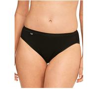 Sloggi Womens Basic+ Tai Briefs - Black Cotton - Size X-Large