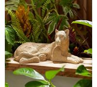 New Small Leopard Garden Ornament Statue - Hand-Painted Resin Outdoor Decor