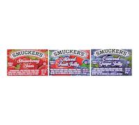 NEW - Smucker's Jam Assortment, Single Serving Packs, 1/2 oz, 200/Carton - 774
