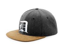 New Snapback Cap Suede Peak Baseball Unisex Men Women Flexfit Gothic Letter A-Z Hat Caps LA (D)