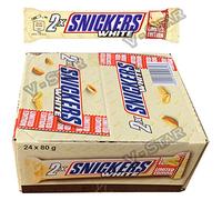 New SNICKERS White x 2 Limited Edition Chocolate 24 x 80g Bars (Full Box)