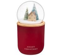 NEW Snow Globe Candle Transform Your Home Into A Cosy Winter Wonderland Perfect for gifting or adding to your Christmas décor creates a warm and inviting glow - Red