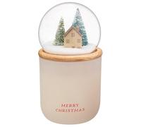 New Snow Globe Candle -White, with A Serene Winter Scene On The Lid | Candle Creates A Warm and Inviting Glow.
